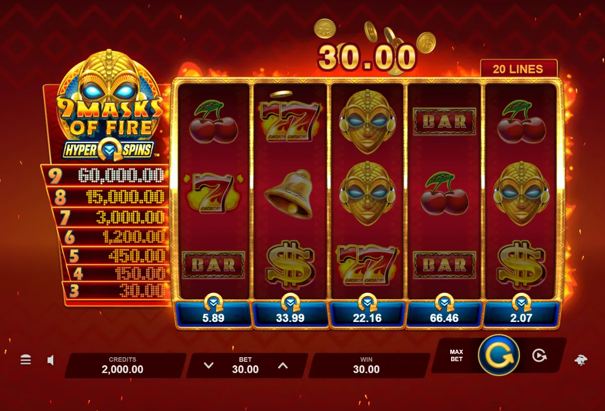 9 Masks Of Fire HyperSpins app